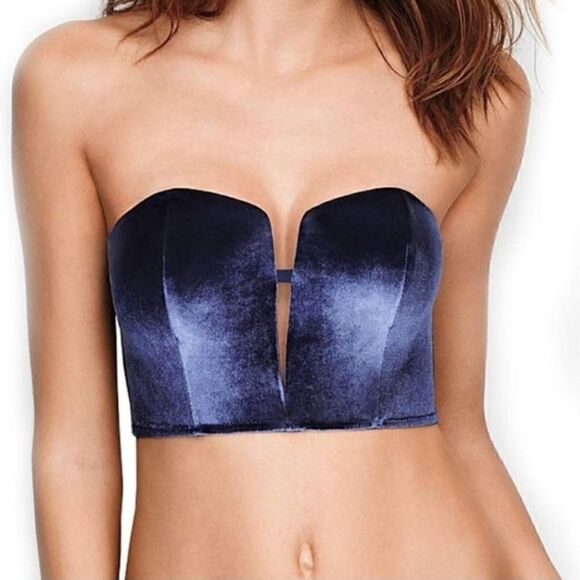 Victoria's Secret Blue Angel Collection Bustier & High rise Panty Set NWOT - Picture 4 of 11